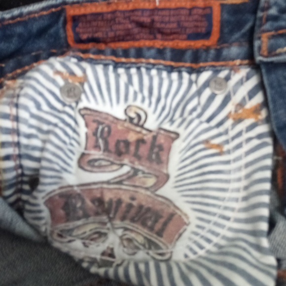 Rock Revival Women's 26 Bootcut Blair Embellished Distressed NWOT DEFECT - Picture 12 of 12